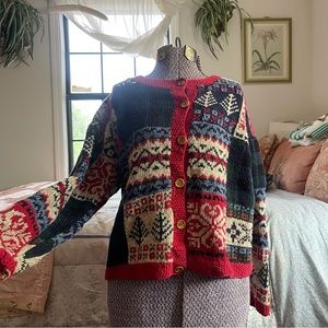 90s Talbots winter cardigan